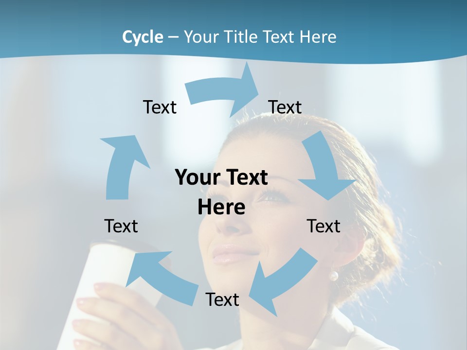 Successful Lady City PowerPoint Template