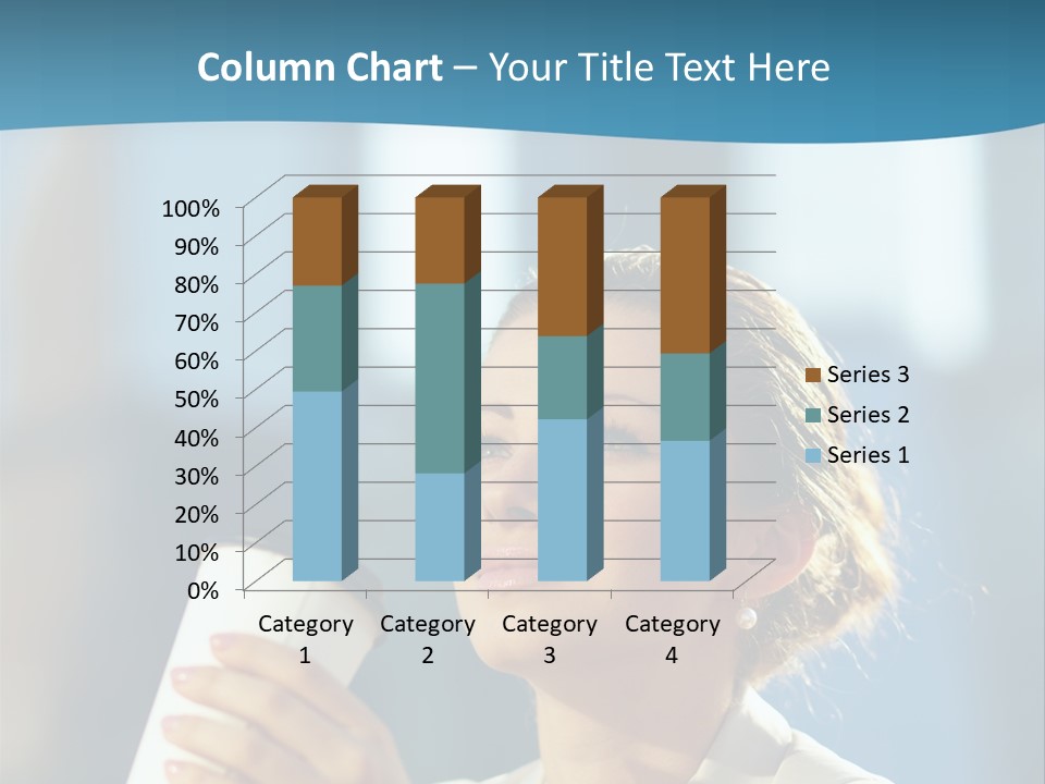Successful Lady City PowerPoint Template