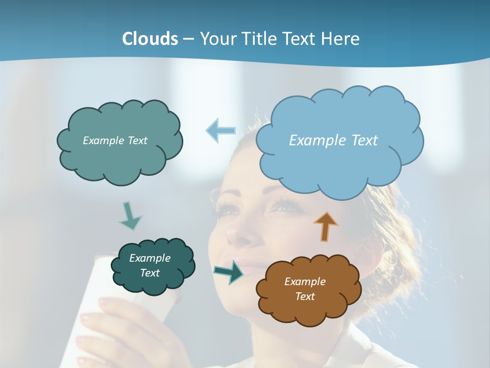 Successful Lady City PowerPoint Template