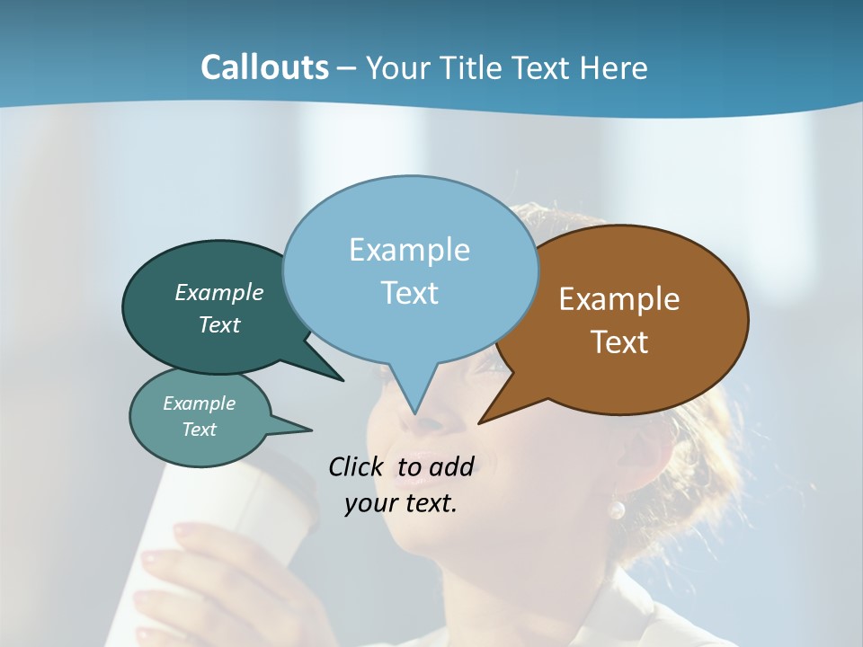 Successful Lady City PowerPoint Template