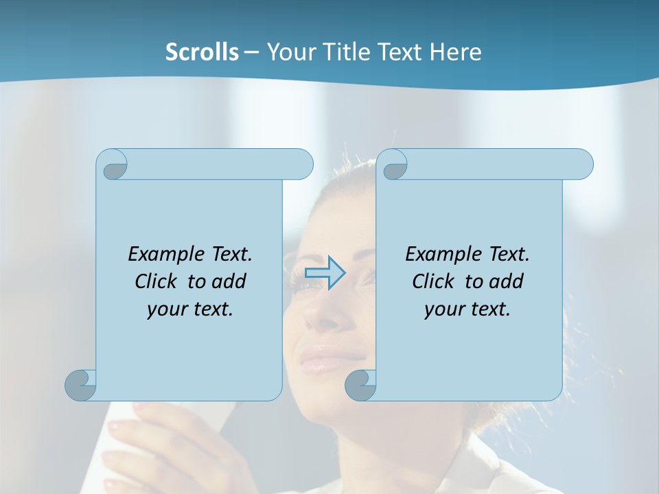 Successful Lady City PowerPoint Template