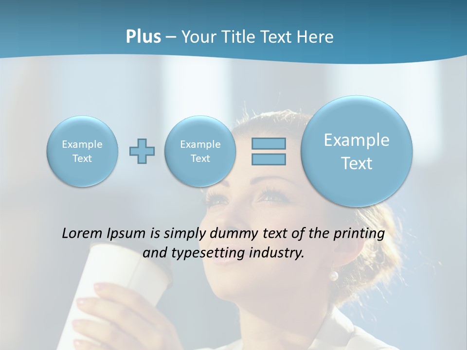 Successful Lady City PowerPoint Template