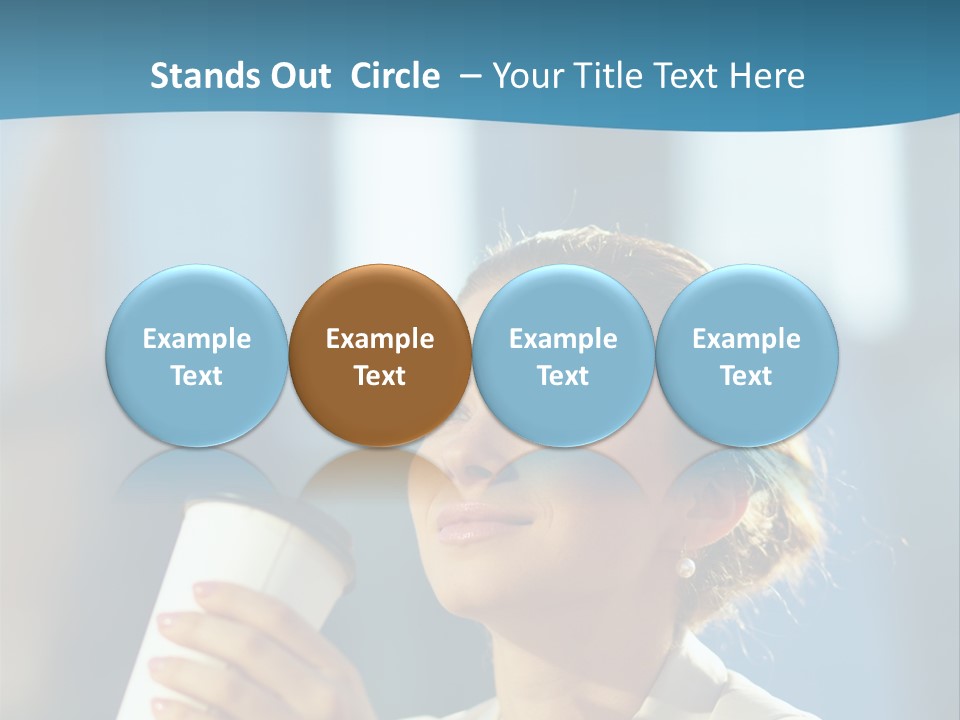Successful Lady City PowerPoint Template