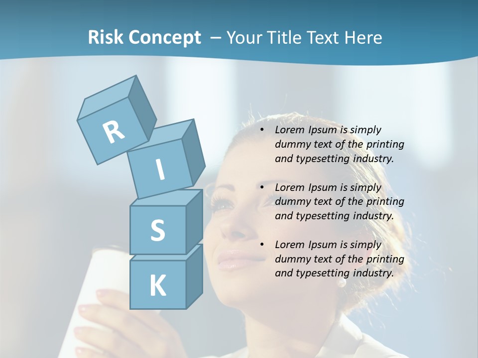 Successful Lady City PowerPoint Template