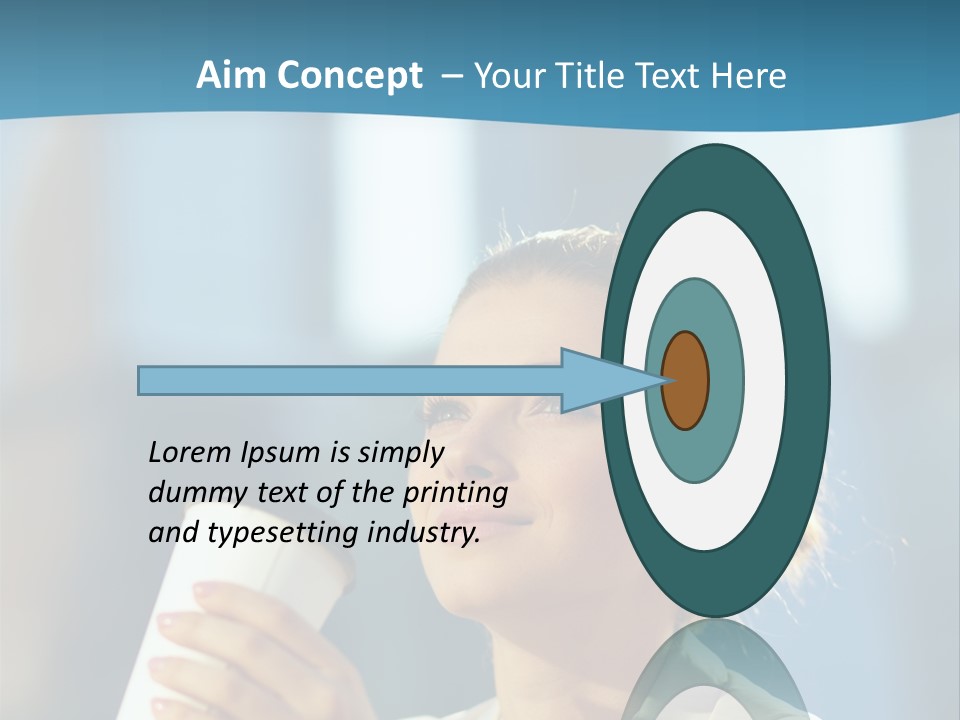 Successful Lady City PowerPoint Template