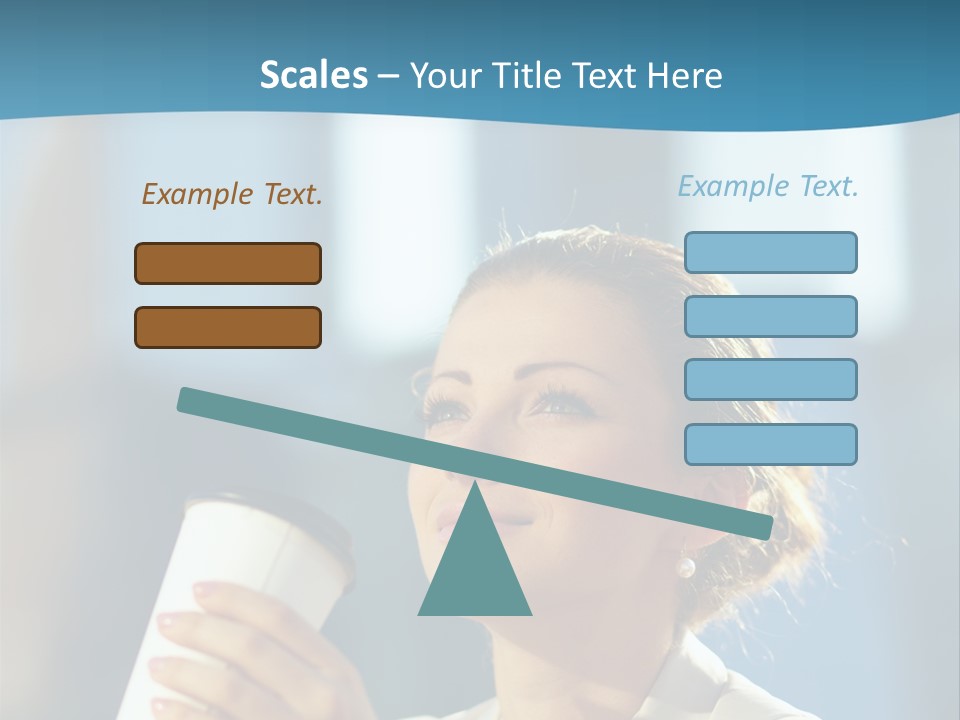 Successful Lady City PowerPoint Template