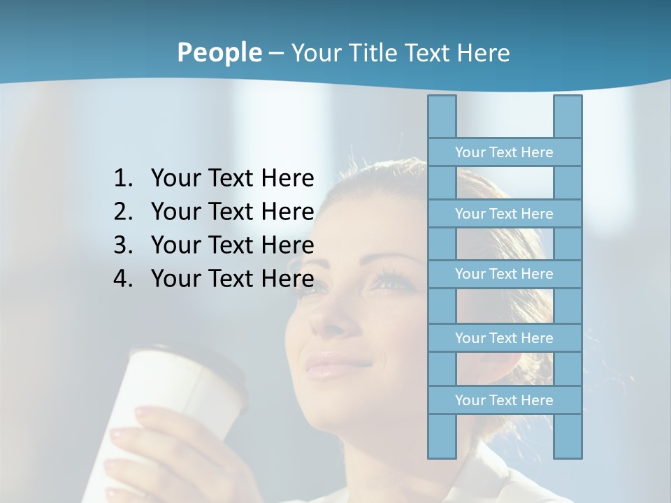 Successful Lady City PowerPoint Template