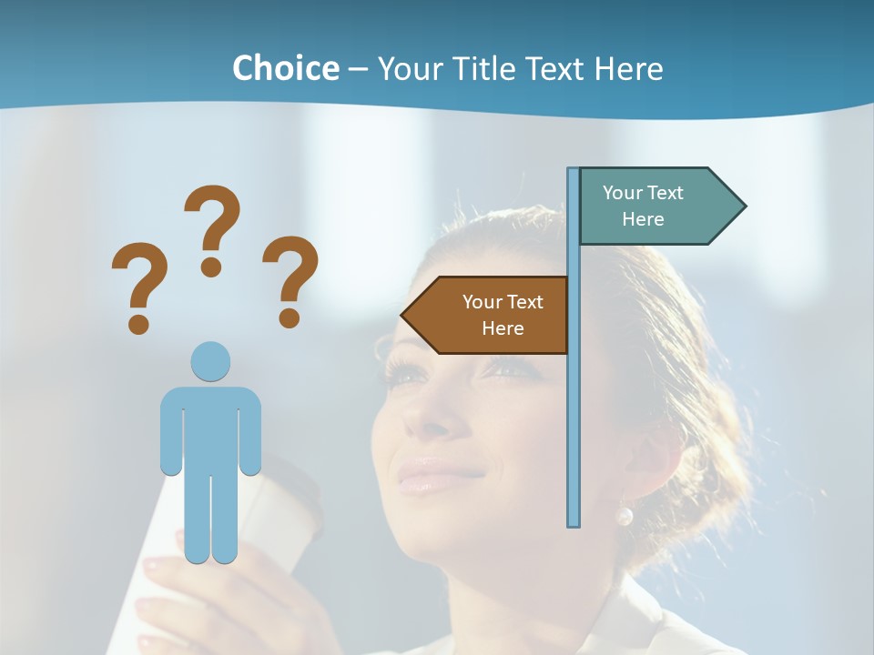 Successful Lady City PowerPoint Template