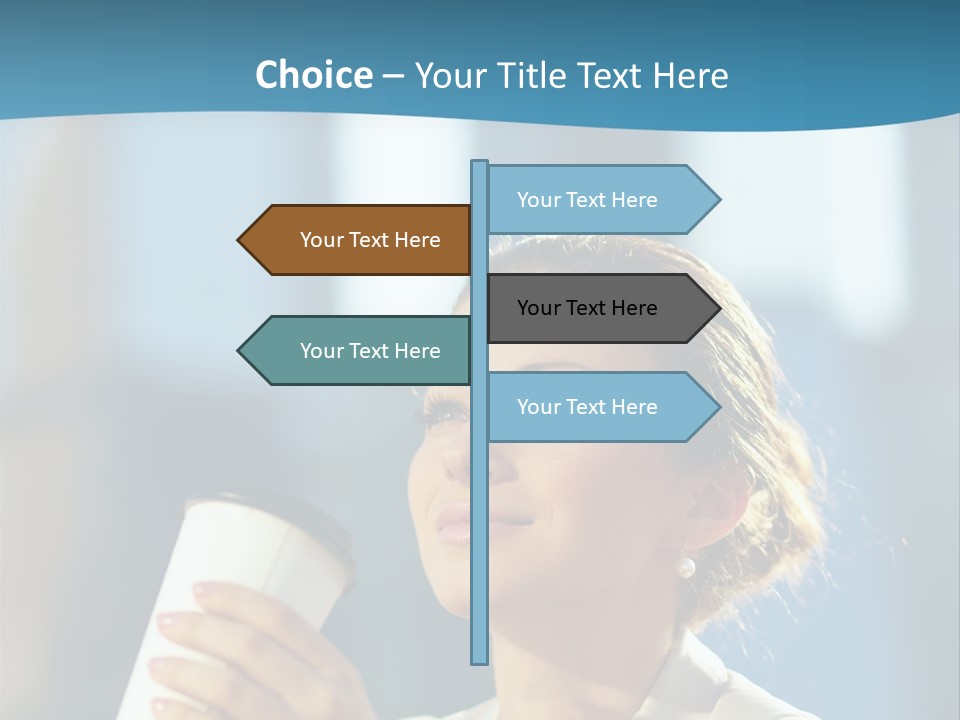 Successful Lady City PowerPoint Template