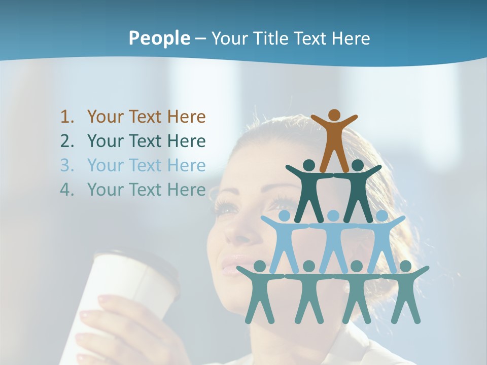 Successful Lady City PowerPoint Template