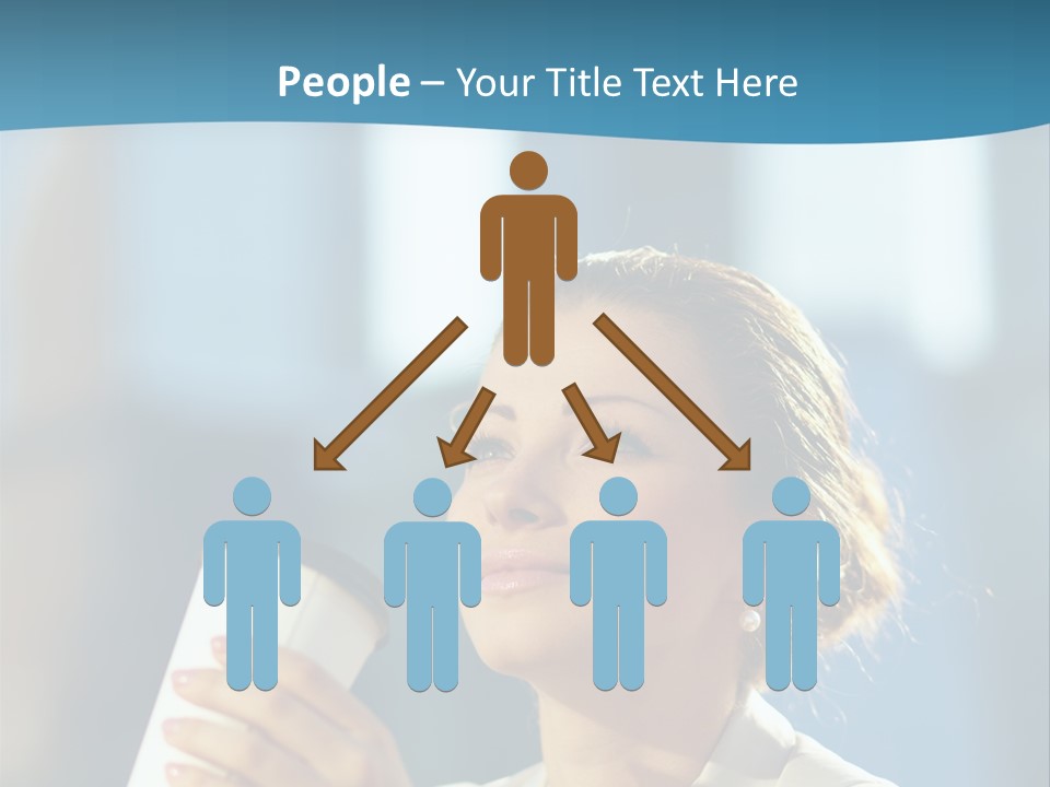 Successful Lady City PowerPoint Template