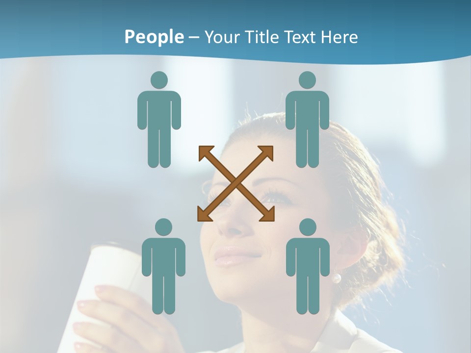 Successful Lady City PowerPoint Template