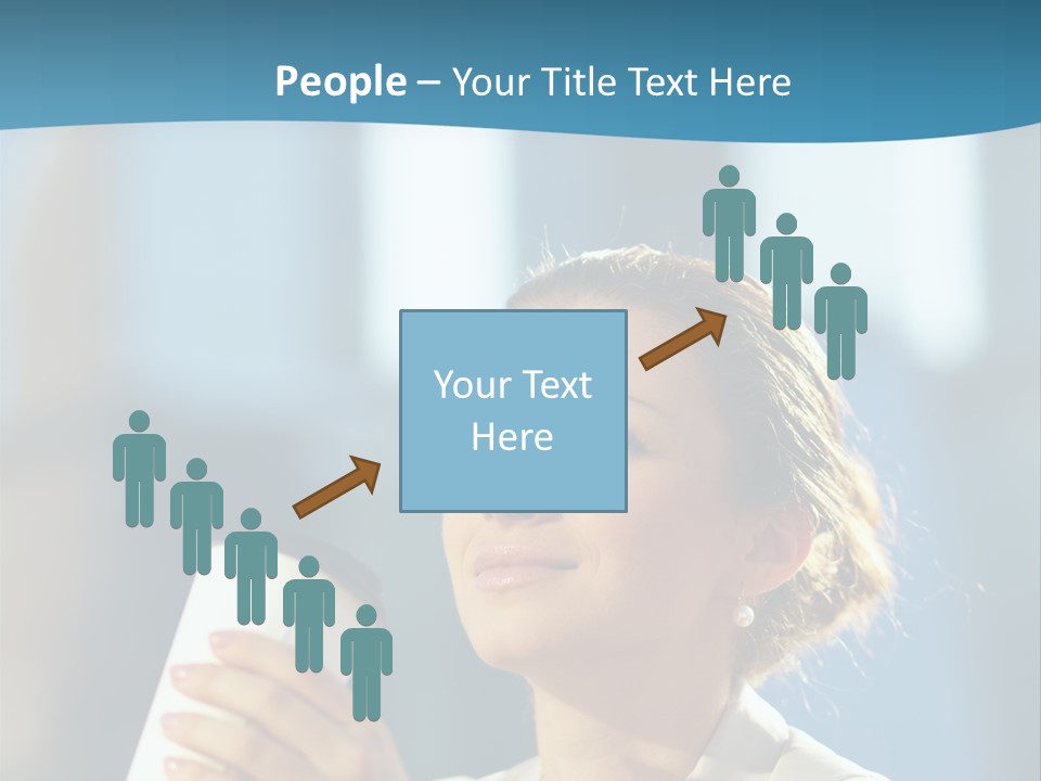 Successful Lady City PowerPoint Template