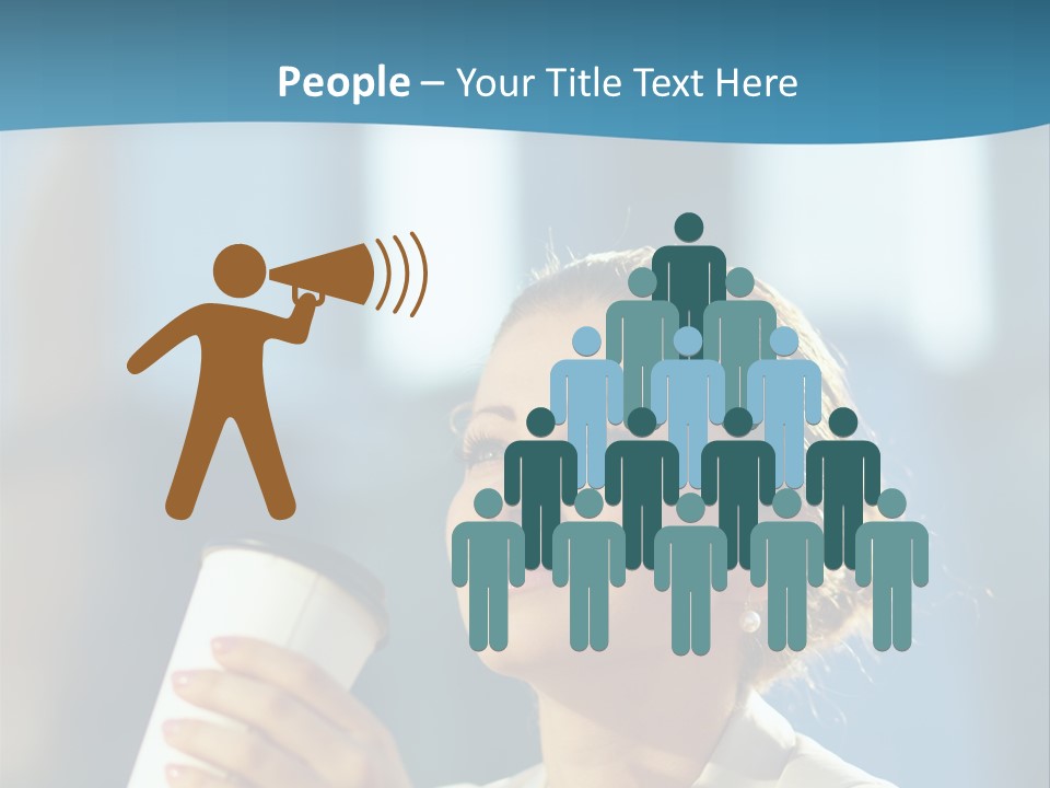 Successful Lady City PowerPoint Template