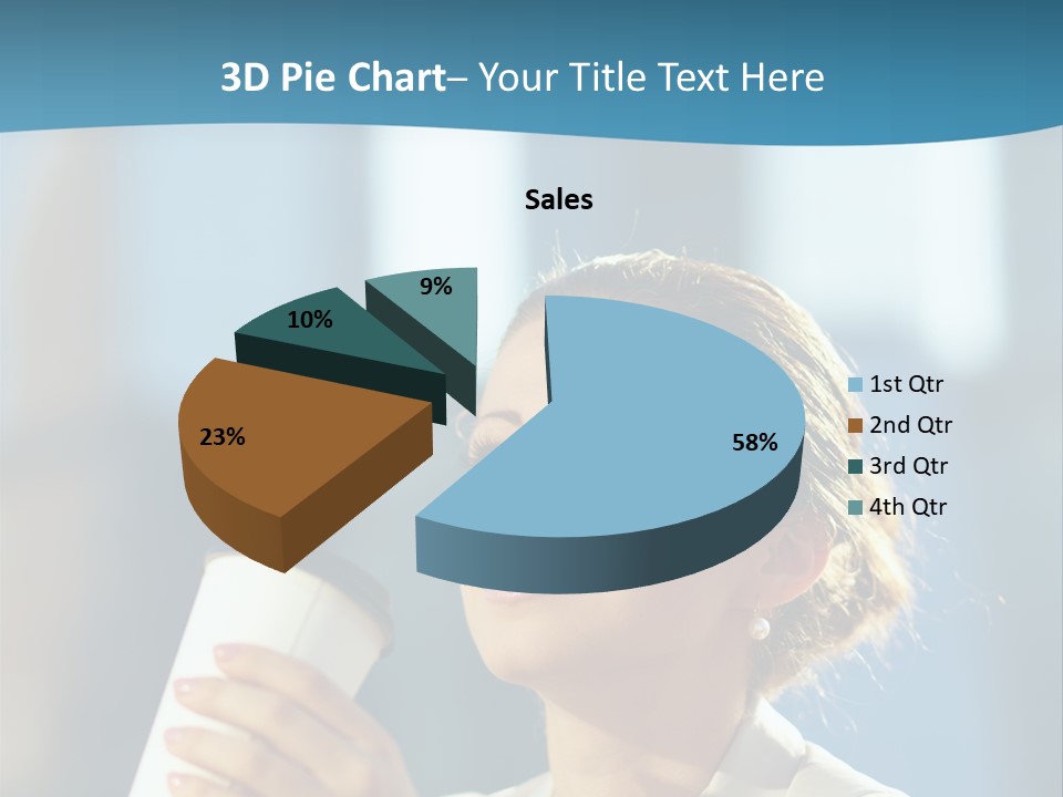Successful Lady City PowerPoint Template