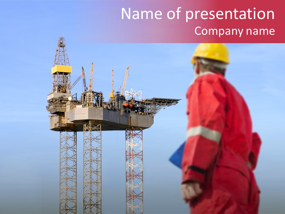 Structure Rig Plant PowerPoint Template