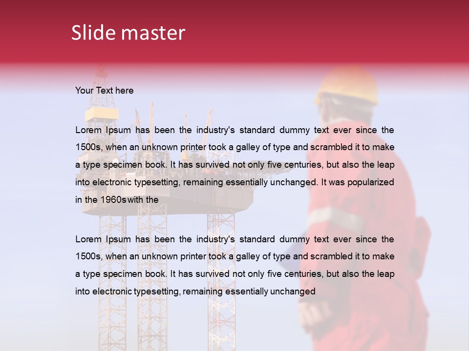 Structure Rig Plant PowerPoint Template