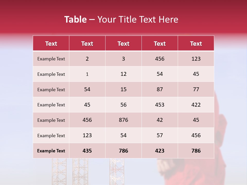 Structure Rig Plant PowerPoint Template