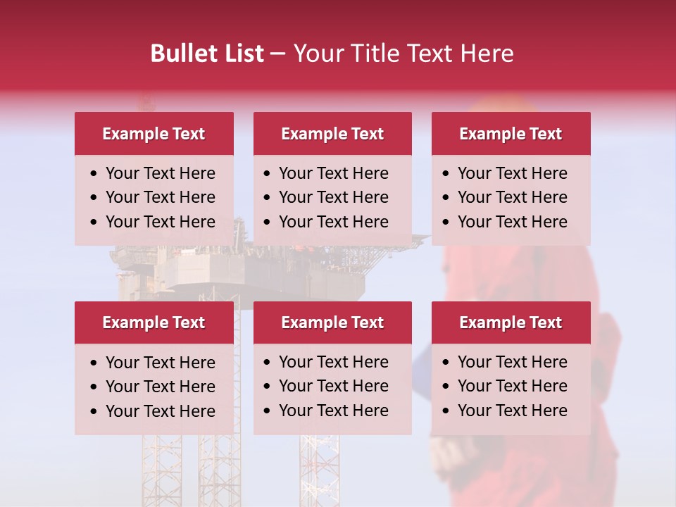 Structure Rig Plant PowerPoint Template