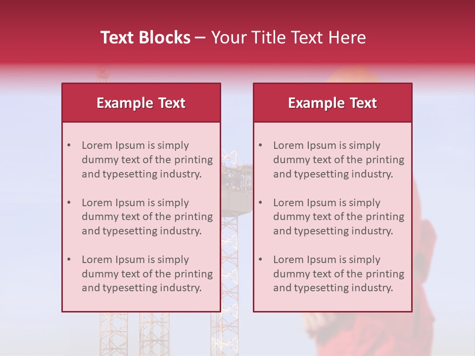 Structure Rig Plant PowerPoint Template