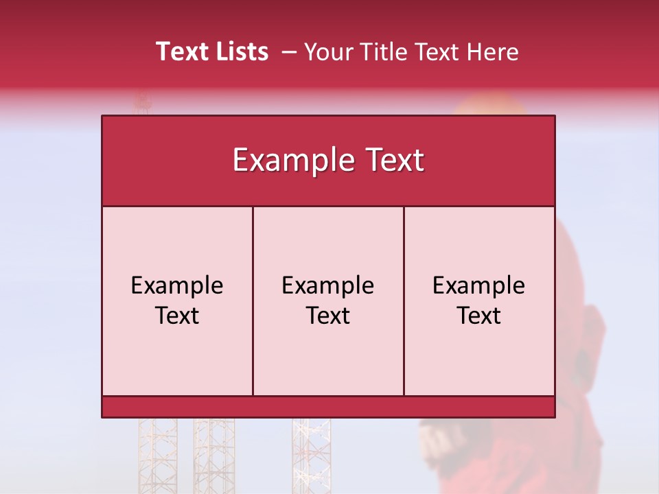 Structure Rig Plant PowerPoint Template