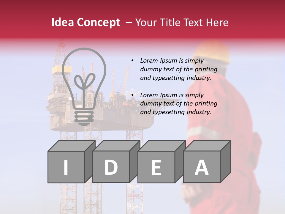 Structure Rig Plant PowerPoint Template