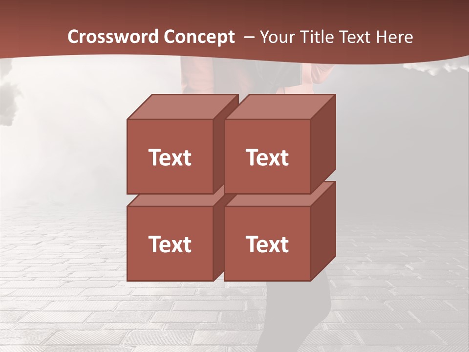 Adult Pose Person PowerPoint Template