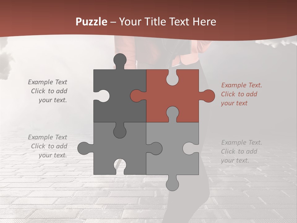 Adult Pose Person PowerPoint Template