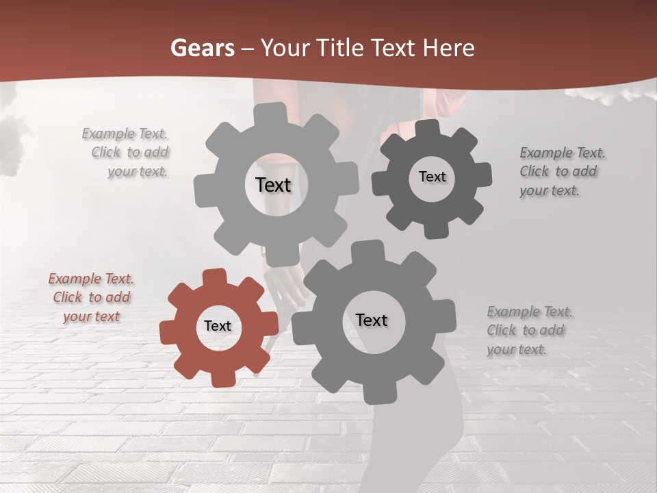 Adult Pose Person PowerPoint Template