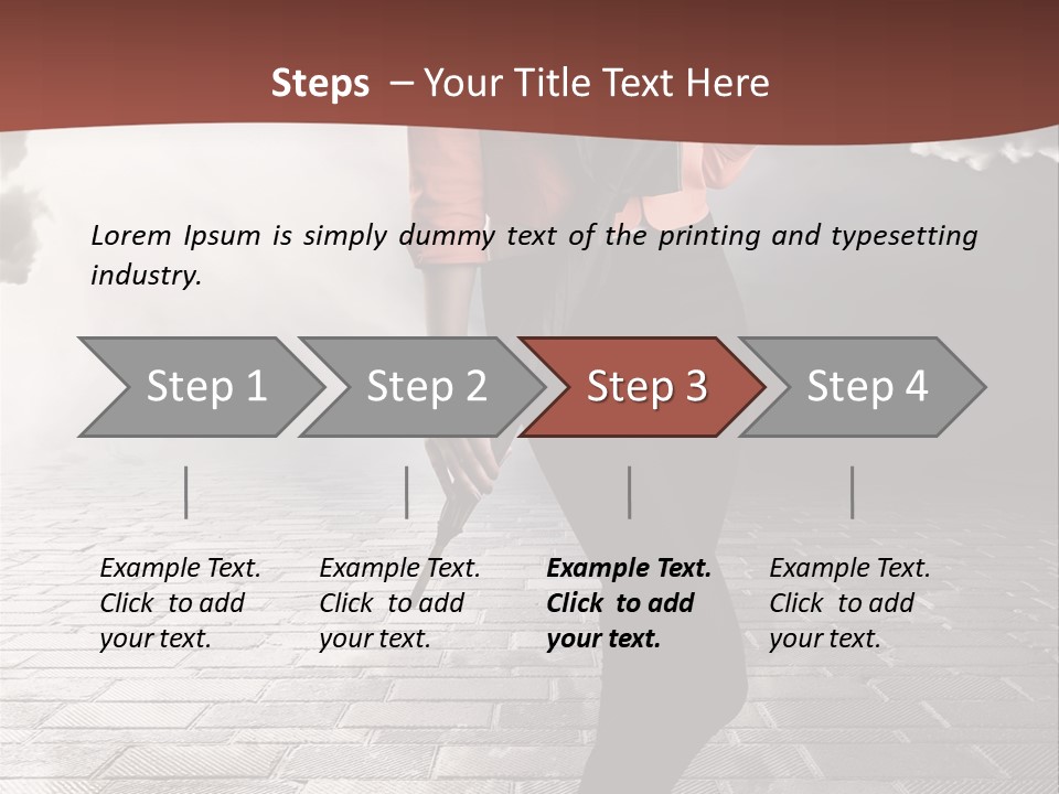 Adult Pose Person PowerPoint Template