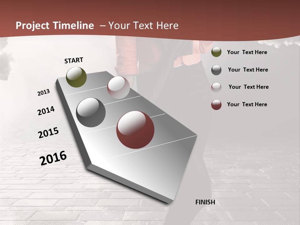 Adult Pose Person PowerPoint Template