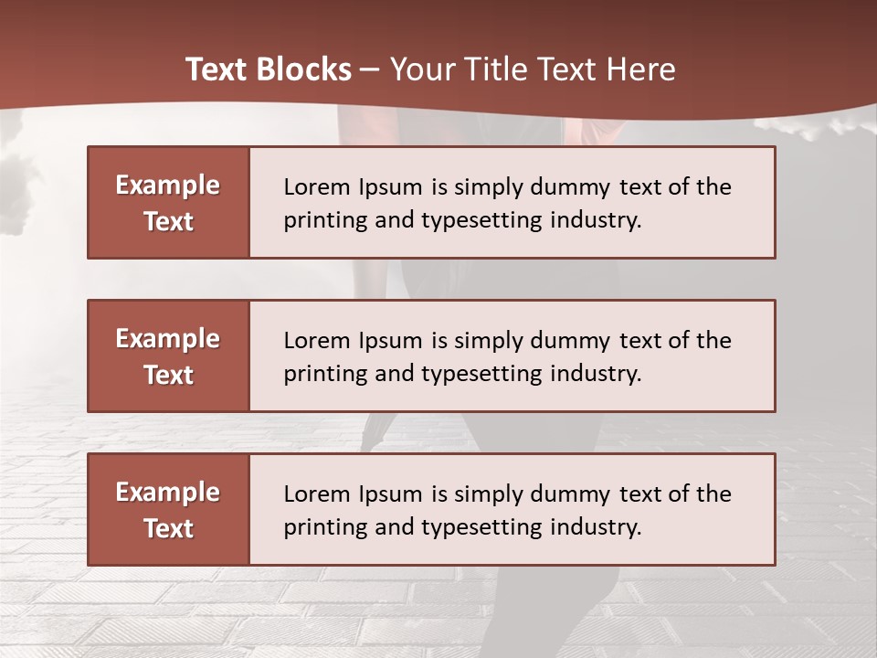 Adult Pose Person PowerPoint Template