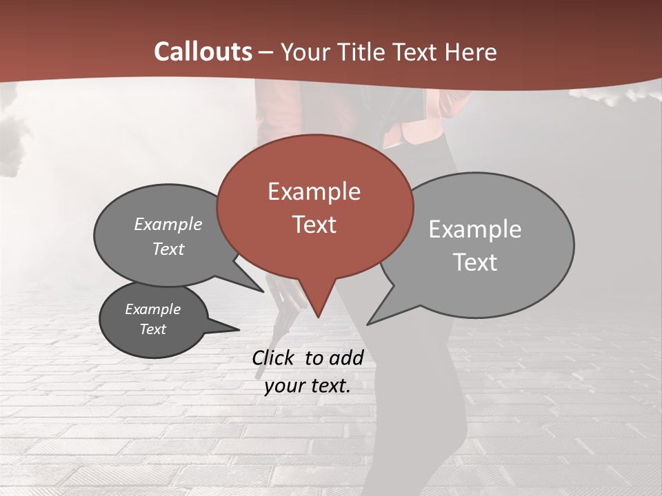 Adult Pose Person PowerPoint Template