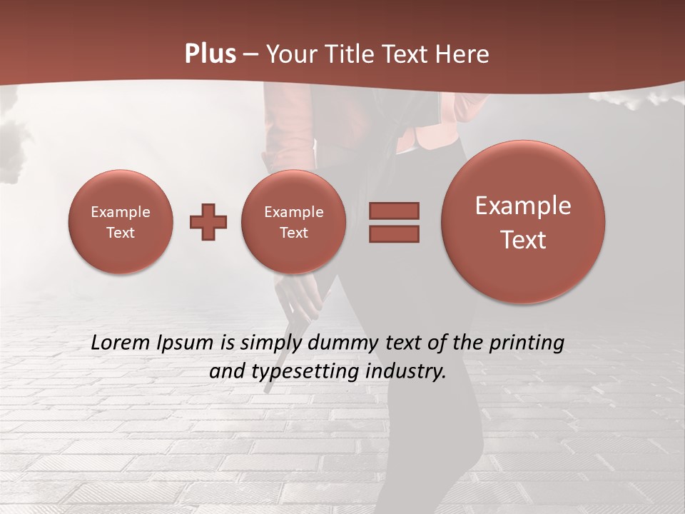 Adult Pose Person PowerPoint Template