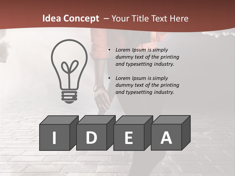 Adult Pose Person PowerPoint Template