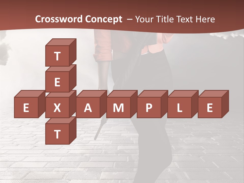 Adult Pose Person PowerPoint Template