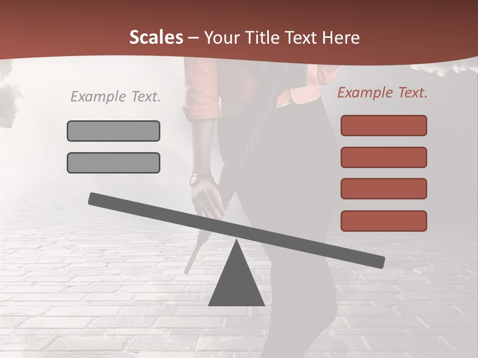 Adult Pose Person PowerPoint Template