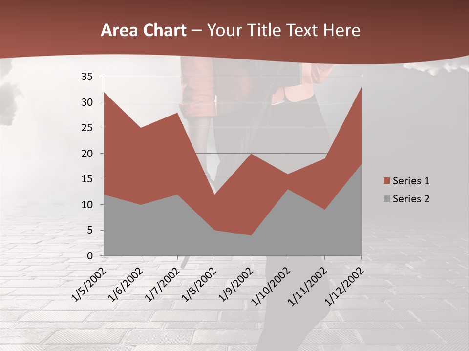 Adult Pose Person PowerPoint Template