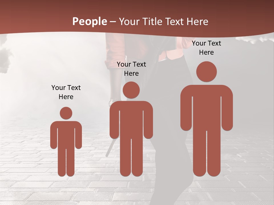 Adult Pose Person PowerPoint Template