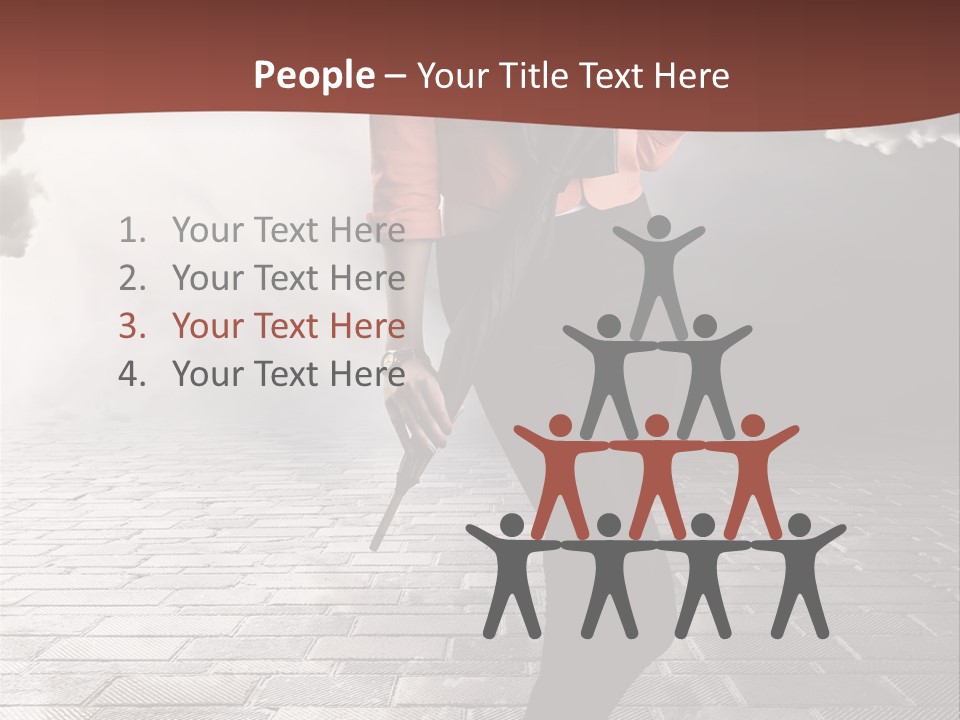 Adult Pose Person PowerPoint Template