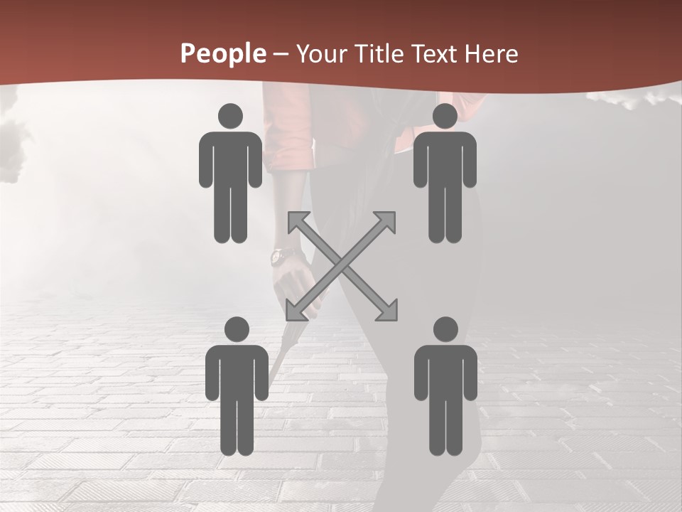 Adult Pose Person PowerPoint Template