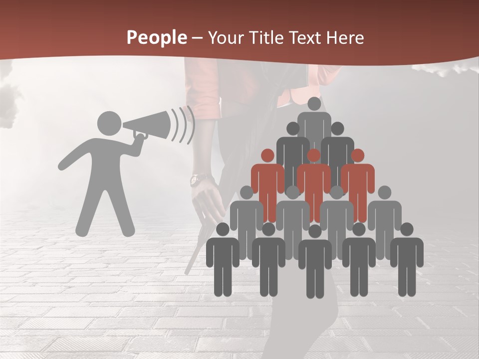 Adult Pose Person PowerPoint Template