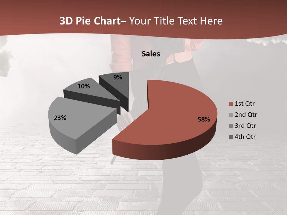 Adult Pose Person PowerPoint Template