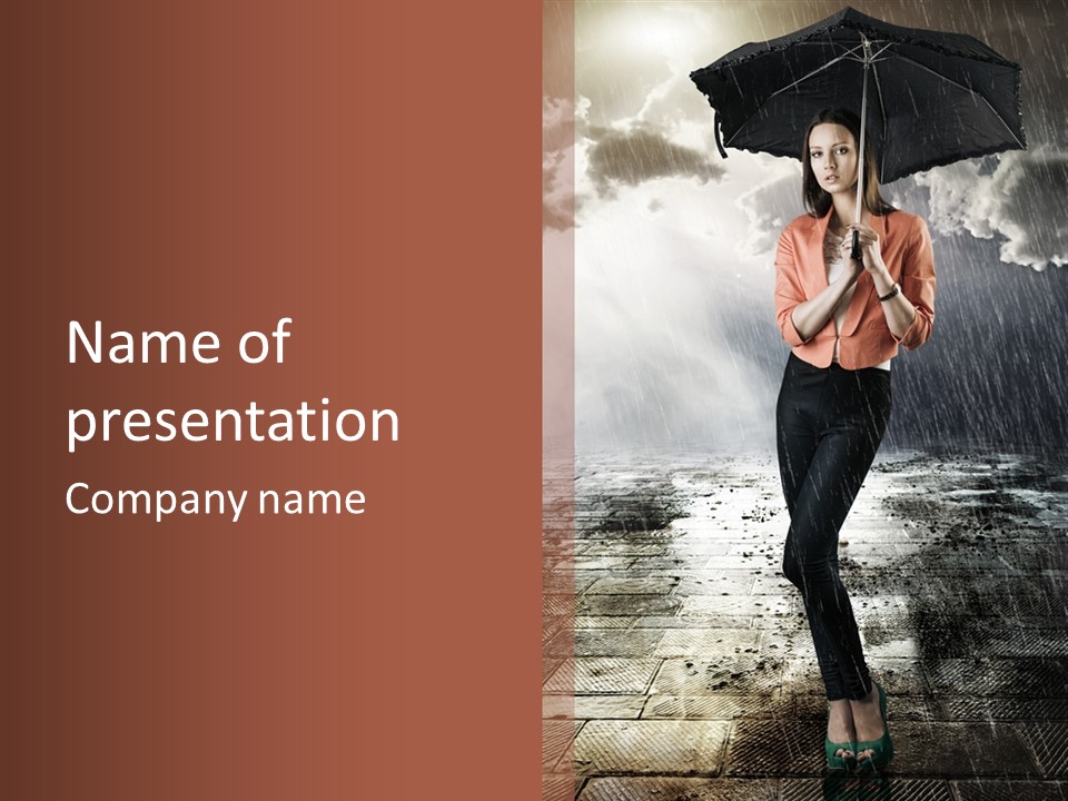 Beauty Black Color PowerPoint Template