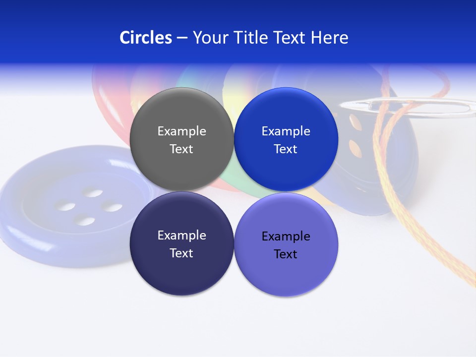 Circle Round Yellow PowerPoint Template