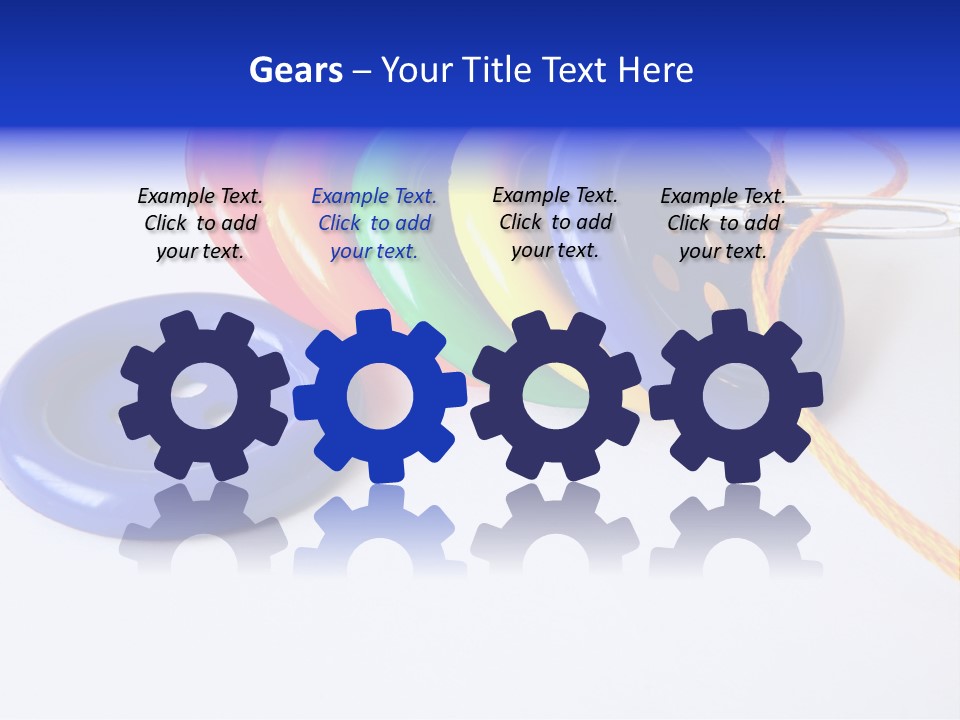 Circle Round Yellow PowerPoint Template