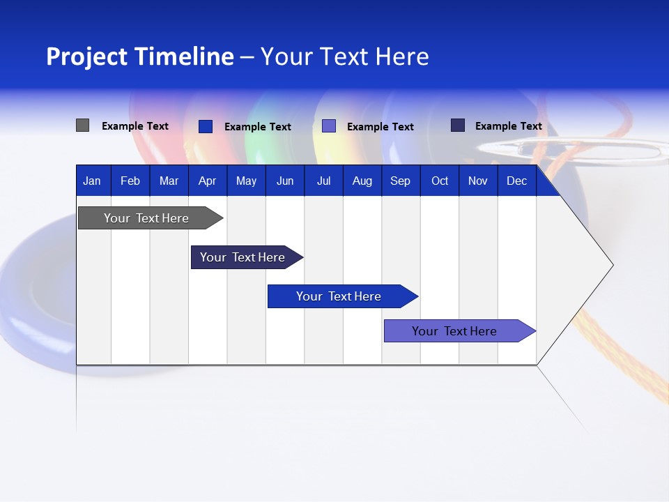 Circle Round Yellow PowerPoint Template