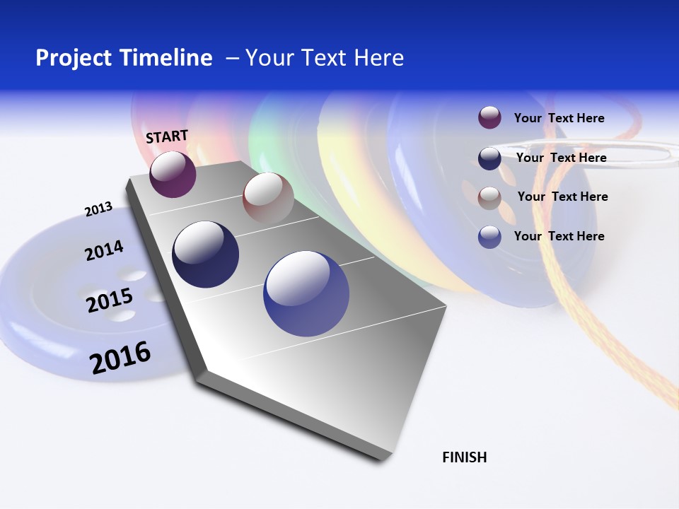 Circle Round Yellow PowerPoint Template