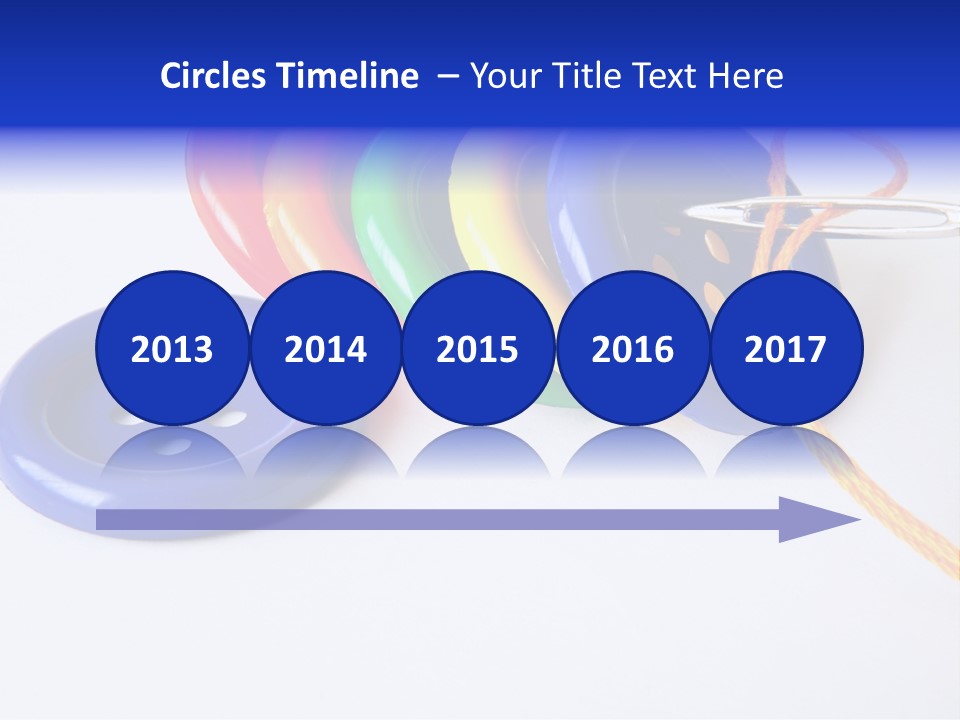 Circle Round Yellow PowerPoint Template