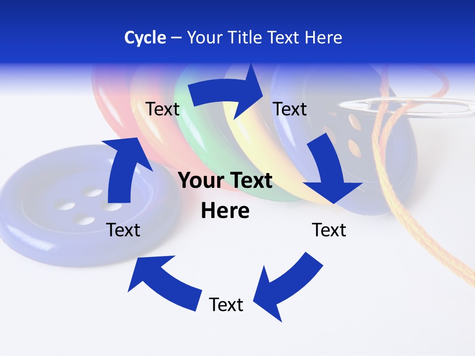 Circle Round Yellow PowerPoint Template